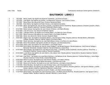 BAUTISMOS - LIBRO 3