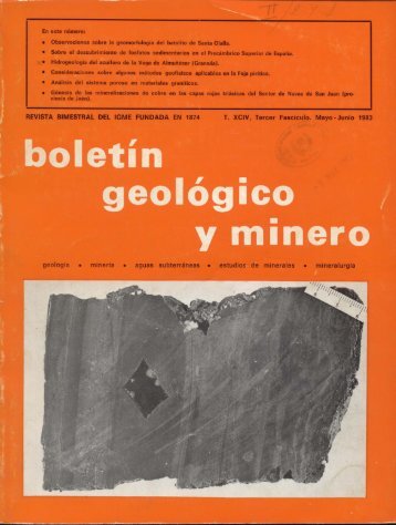 o Observaciones sobre la geomorfología del batolito de Santa Olalla.