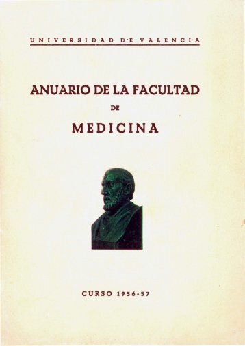 1956-57 ANUARIO DE LA FACULTAD DE MEDICINA