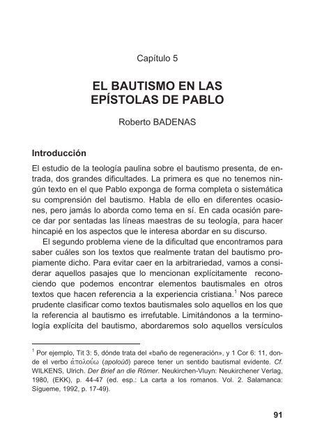 el bautismo