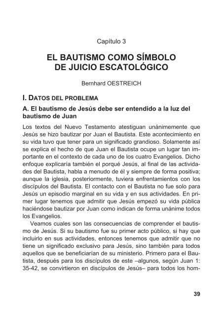 el bautismo