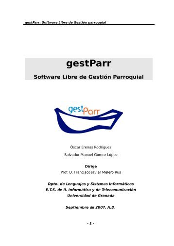 gestParr - Departamento de Lenguajes y Sistemas Informáticos ...