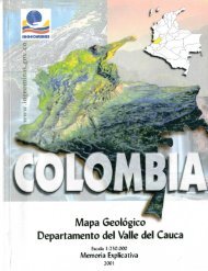 Mapa Geológico Departamento del Valle del Cauca - Invemar