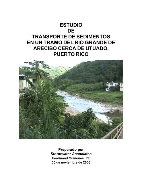 4. RGA en Utuado Estudio de transporte de sedimento.pdf