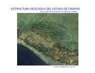 ESTRUCTURA GEOLÓGICA DEL ESTADO DE CHIAPAS