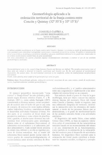 Geomorfología aplicada a la ordenación territorial de la franja ...