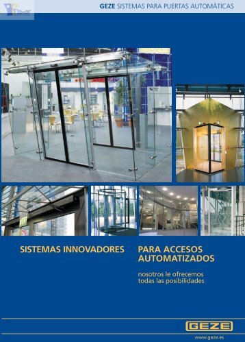 Sistemas de puertas automáticas PDF - Tisar