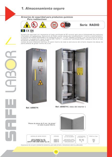 Descargar catálogo SAFELABOR (pdf, 3113 Kbytes)