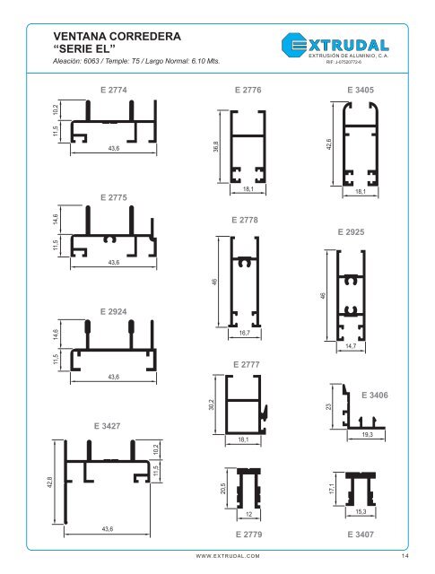 ventana corredera - Extrudal.com