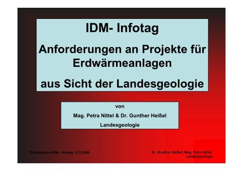 IDM- Infotag