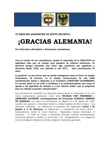 ¡GRACIAS ALEMANIA! - Tercera Fuerza