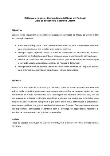 Diálogos e viagens – Comunidades Asiáticas em ... - Ponte Margem
