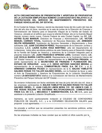 ACTA CIRCUNSTANCIADA ACTA CIRCUNSTANCIADA