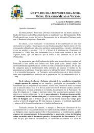 (Carta del Obispo de Osma-Soria sobre la clase de Religión y el ...