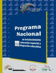 Programa Nacional de Fortalecimiento - Educación Especial ...