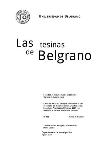 Las tesinas - Universidad de Belgrano