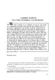 gabriel marcel una vida sensible a lo humano - Revista Religión y ...