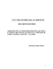 Aproximación al Ministerio Episcopal de D. Ciriaco en la Diócesis ...