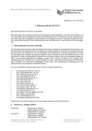 1. Elternrundbrief 2012/13 - Ruperti-Gymnasium