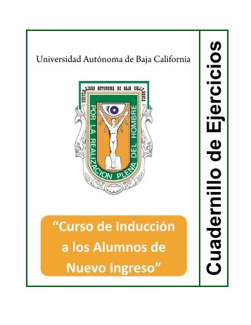 Cuadernillo de Ejercicios - Universidad Autónoma de Baja California