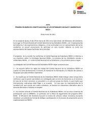 ACTA PRIMERA REUNIÓN DEL COMITÉ NACIONAL DE LOS ...