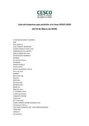 Lista de Empresas que asistirán a la Cena CESCO 2010 (Al 24 de ...