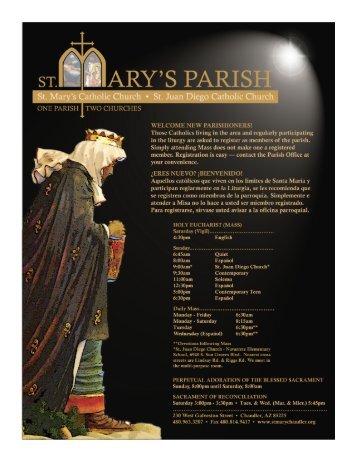 Welcome The Baby Jesus - St. Mary Catholic Church