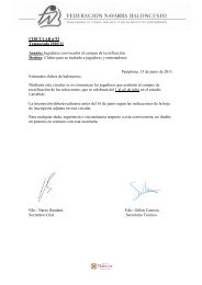 Campus de tecnificación selecciones navarras (PDF) - Federación ...
