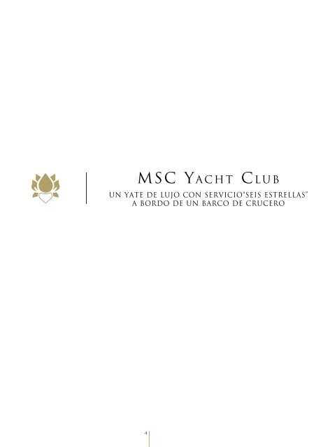 Un CrUCero exClUsivo: inigUalable - MSC Cruceros