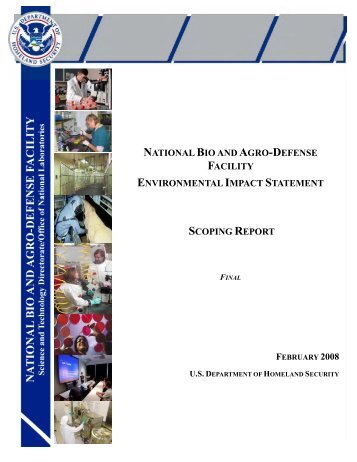 NBAF Scoping Report - U.S. Department of Homeland Security