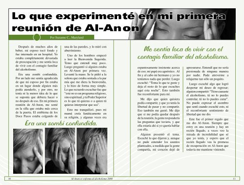 Al-Anon se enfrenta al alcoholismo 2008 - Al-Anon/Alateen