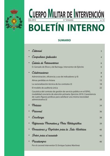 Boletín del Cuerpo Militar de Intervención nº 51 - Portal de Cultura ...