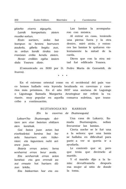 Eusko-Folklore (Materiales y Cuestionarios). 3ª Serie, nº ... - Aranzadi