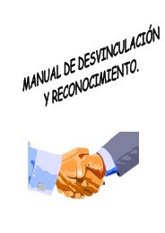 Manual de desvinculación y reconocimiento - Servicio de Salud ...