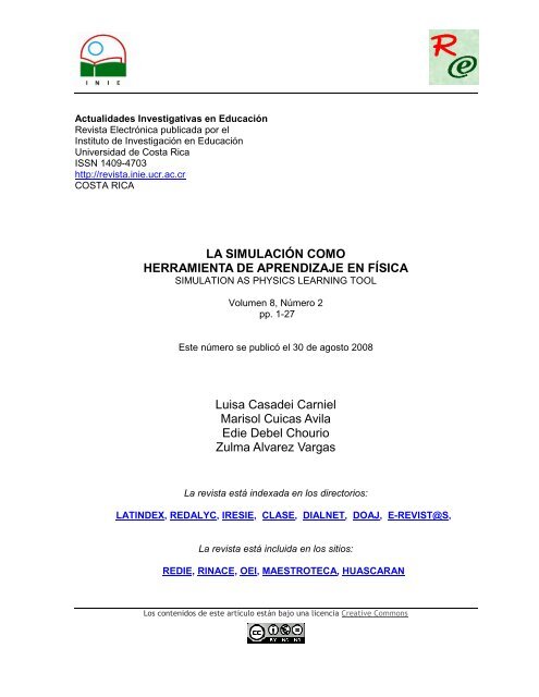 La simulación como herramienta de aprendizaje en física - Revista ...