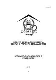 DIRECŢIA GENERALĂ DE ASISTENŢĂ SOCIALĂ ŞI PROTECŢIA ...