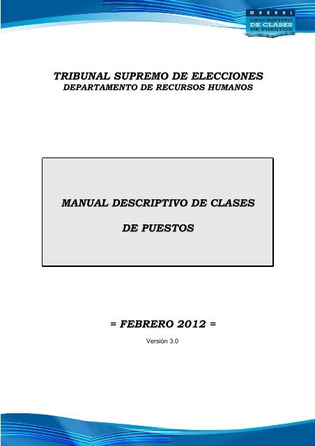 PORTADA DEL MDCP - Tribunal Supremo de Elecciones