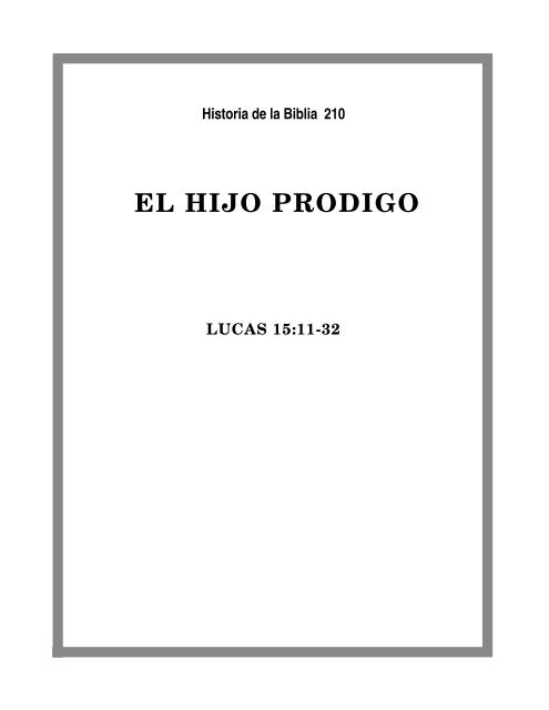 210 - El hijo prodigo - Horizonte Internacional