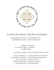 for the Holy Eucharist in Celebration of Latino Ministries