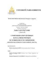 UNIVERSITÉ PARIS-SORBONNE - e-Sorbonne