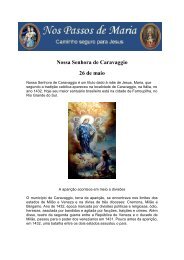 Nossa Senhora de Caravaggio 26 de maio - Nos Passos de Maria