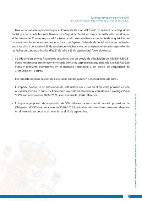 Informe del Fondo de Reserva a 31-12-2011 - Seguridad Social