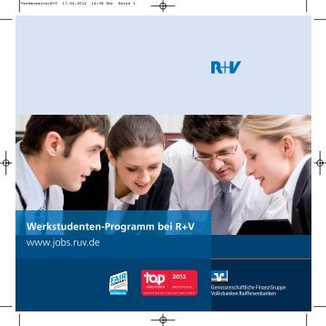 Flyer: Werkstudenten-Programm bei R+V (PDF 1,3 MB)