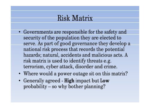 Power Failure - Risks? - R+V Versicherung