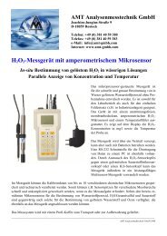 H2o2-Messgerät mit amperometrischem Mikrosensor In-situ ...