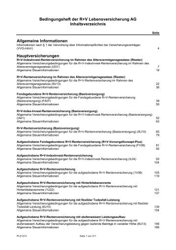 Bedingungsheft der R+V Lebensversicherung AG (PDF 1,7 MB)