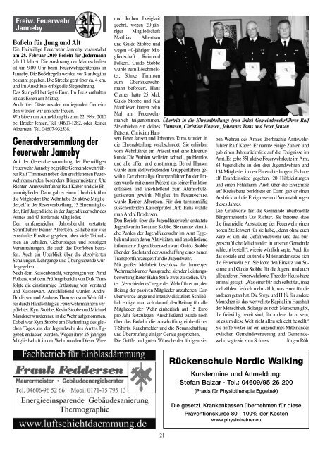 Nr. 2 · Februar 2010 · 38. Jahrgang Informationsblatt ... - Amt Eggebek