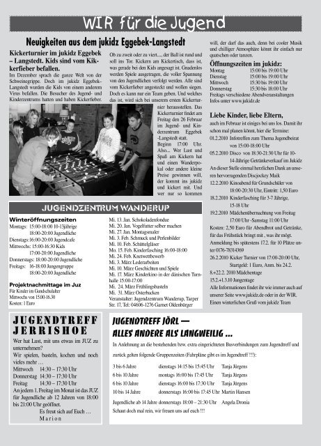 Nr. 2 · Februar 2010 · 38. Jahrgang Informationsblatt ... - Amt Eggebek