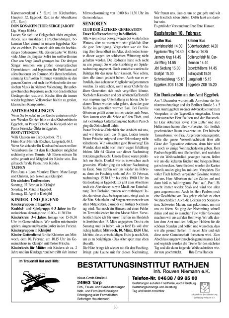 Nr. 2 · Februar 2010 · 38. Jahrgang Informationsblatt ... - Amt Eggebek