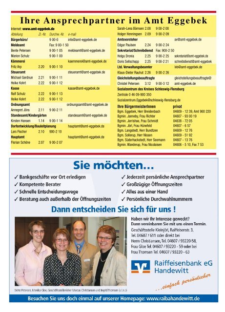 Nr. 2 · Februar 2010 · 38. Jahrgang Informationsblatt ... - Amt Eggebek